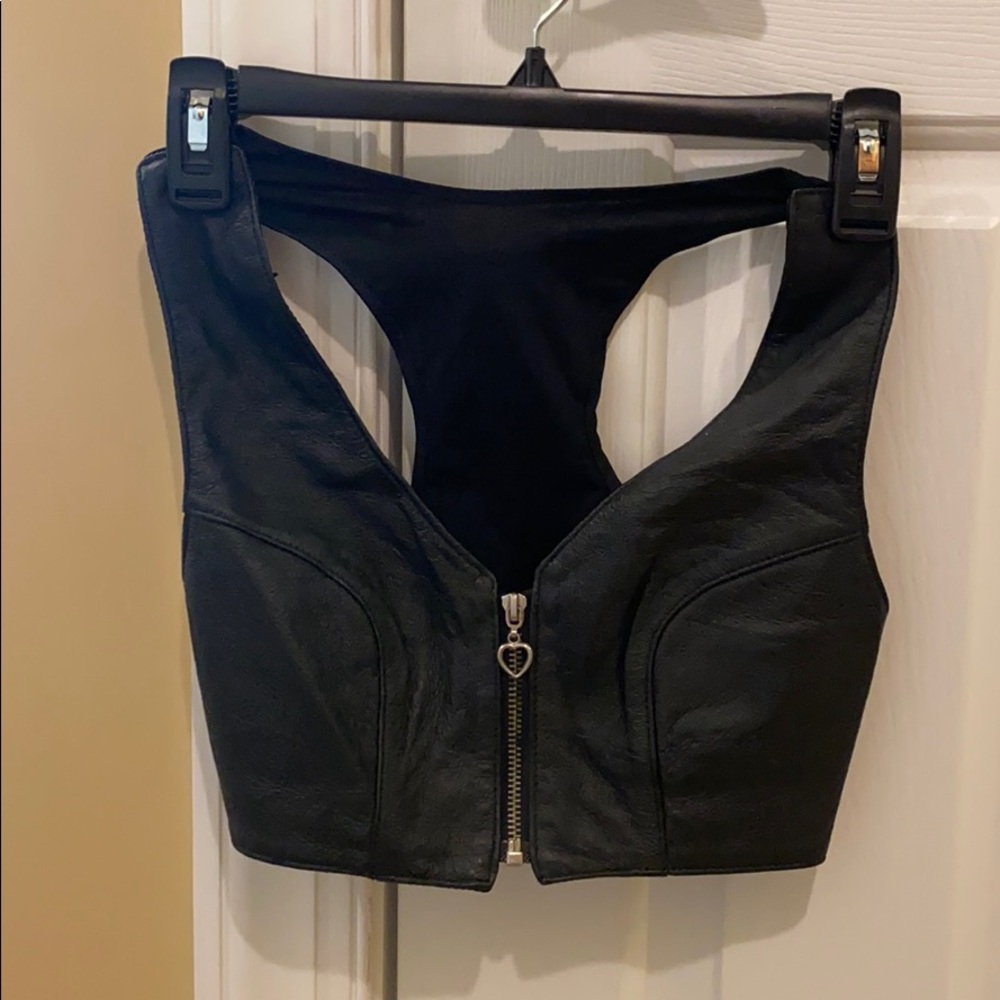 Women’s Leather Top size XS